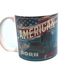 American Born & Bred Western Themed Coffee Mug picture