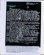 1948 Gen John Wiley Secret Document Released By Huac Politics Wirephoto 8X10 picture