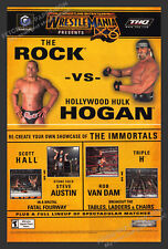 Wrestlemania X8 2000s Video Game Print Advertisement 2 Page Ad 2002 Rock Hogan picture