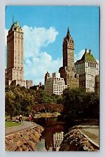 New York City NY, Central Park, Winding Brook, Foot Bridge, Vintage Postcard picture