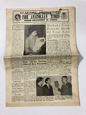 The Anatolian Times U.S. Air Force Newspaper 1968 RARE USA Incirlik Air Base picture