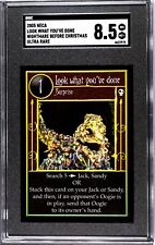 2005 Nightmare Before Christmas TCG Look What You've Done Ultra Rare Foil SGC 8. picture