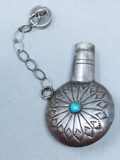 Mid 20th Century Navajo Sterling  Silver Tobacco Canteen. picture