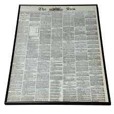 The Sun New York June 4th 1873 Newspaper Antique Framed Valley Forge Gallery picture