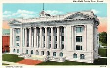 Greeley, Colorado, CO, Weld County Court House, Vintage Postcard a6933 picture