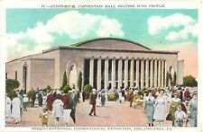 Auditorium Convention Hall, Sesqui Centennial Int'l Expo, Philadelphia Postcard picture