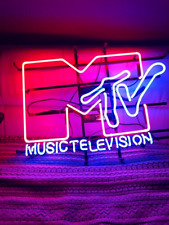Music Television Neon Sign Light Lamp Beer Bar Wall Decor 19x15 picture