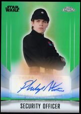 2022 Topps Chrome Mandalorian Philip Alexander as Security Officer Green /99 picture