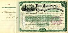 Mahoning Coal Rail Road Co. issued to W.K. Vanderbilt - Stock Certificate - Auto picture