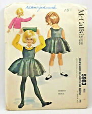 1961 McCalls Sewing Pattern 5983 Childs Dress Jumper Blouse Size 3 Vintage 3849 picture