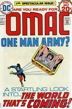 Omac #1 VG+ 4.5 1974 Stock Image Low Grade 1st app. and origin Omac picture