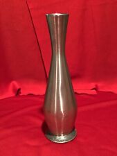 Vintage Aksel Holmsen AH Norway Pewter Metal Vase (H: 9