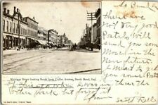 1905. MICHIGAN ST. LOOKING SOUTH FROM COLFAX. SOUTH BEND, IND. POSTCARD. PL1 picture