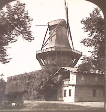 1902 POTSDAM GERMANY HISTORICAL WINDMILL OF POTSDAM H.C. WHITE STEREOVIEW Z1258 picture