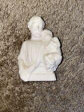 Antique french bisque porcelain saint joseph statue figurine Vintage picture