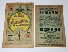 Lot of (2) Antique Household Almanacs - 1916 & 1918 picture