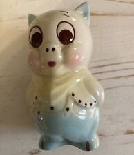 Vintage glazed porcelain porky pig salt shaker kitchen granny core pig decor picture