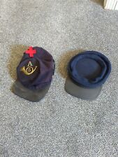 *Pair of 2* Rare Civil War Reenactment Hat 5th infantry bugle insignia 5 A Hats picture