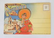 Juarez Mexico Souvenir Postcard Fold Out 1953 20 Views picture