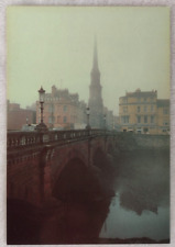 Vintage Postcard Scotland Ayr Skyline Photo Vertical City Bridge Architecture picture