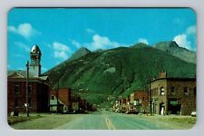 Silverton CO-Colorado, Historic Mining Town, Main Street, Vintage Postcard picture