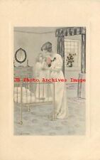 C.E. Perry, Unknown Pub No A-30,  Mother Tending to Daughter in Crib picture