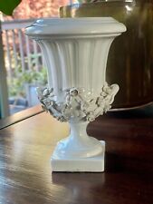 Vintage Porcelain Vase Urn with Flowers - Handmade picture