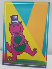 Barney the Dinosaur Greeting Card Stationary Blank Birthday Thank You 1993 Vtg picture
