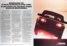 1985 SAAB TURBO Genuine Ad & 3pgs. ROAD TEST ~ MSRP $18,150 ~  picture