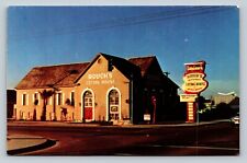 Rouch's Eating House Exterior Street View MESA Arizona VINTAGE Ad Postcard picture