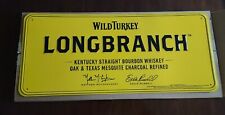 Wild Turkey Longbranch Kentucky Bourbon Yellow Metal Tin Sign 24