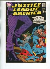 JUSTIC LEAGUE OF AMERICA 75 VG/F V1 DC 1969 1ST DINAH LANCE BLACK CANARY JOINS picture