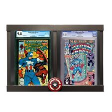 Dual Themed Graded Comic Book Frame, Captain America, Fits all CGC, CBCS, PGX,  picture