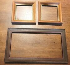 Lot Of 3 Vtg Wood Picture Frames Two 5x5