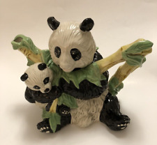 2005 Paul Cardew Design Endangered Species GIANT PANDA WITH BABY TEA POT 8.5