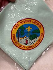 Two Rivers Council Light Green Camp Neckerchief picture