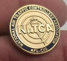 VTG Lapel Pinback Hat Pin Gold Tone Air Traffic Controllers Association Pin picture