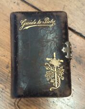 Antique 1904 GUIDE TO PIETY Minature Book Instructions and Prayers for Catholics picture
