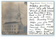 1906 Congregational Church Vernon Center Connecticut CT RPPC Photo Postcard picture