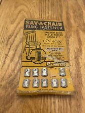 Vintage Sav-A-Chair Rung Fastener Made in USA Package of Nine picture