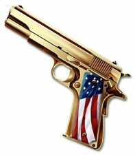 GOLDEN HAND GUN WITH AMERICAN FLAG 16