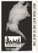 WEST END the CLUB - Miami Beach FL 1990s AD Postcard GAY INTEREST Rare picture