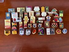 OLYMPIC Pin Back Lot Various Olympic Years Vintage 1984/1992/1996 picture