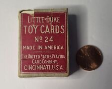 Vintage Little Duke Miniature Red Playing Cards No.24 52 Cards +Joker - Antique  picture