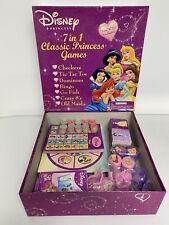 Rare Disney Princess 7-1 Classic House Games Complete Set Checkers Bingo Go Fish picture