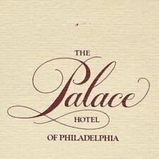 1984 The Palace Hotel Restaurant Room Service Menu Philadelphia Pennsylvania picture