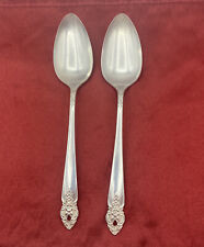 Prestige Plate Oneida 1951 Distinction Silverplate Serving Spoons Set Of 2 picture