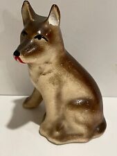 Vintage German Shephard Dog Porcelain Dog Figurine 3.5” Made in Japan picture