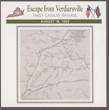 Escape from Verdiersville Atlas Civil War Card Battles Campaigns 1862 picture