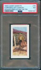1960 Cadet Sweets THE ADVENTURES OF RIN TIN TIN Trading Card #38 PSA 7 picture
